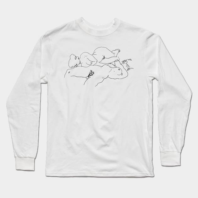 Egon Schiele Long Sleeve T-Shirt by Antho